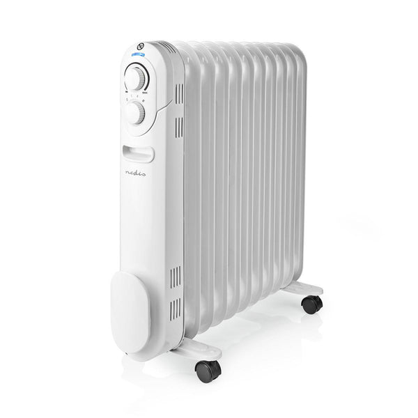 Nedis HTOI20EWT11 Mobiele Olieradiator 2500 W Wit
