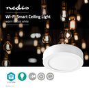 Nedis WIFILAW10WT Wi-fi Smart Plafondlamp Rond Diameter 17 Cm Warm Tot Koel Wit 800 Lm 12 W Slank D