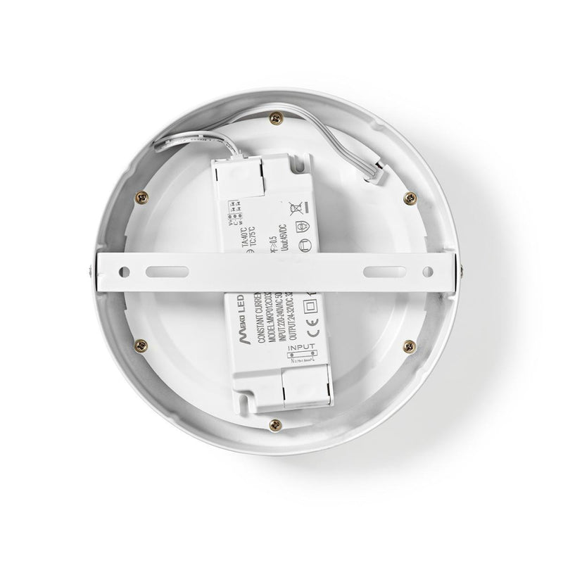 Nedis WIFILAW10WT Wi-fi Smart Plafondlamp Rond Diameter 17 Cm Warm Tot Koel Wit 800 Lm 12 W Slank D