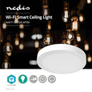 Nedis WIFILAW20WT Wi-fi Smart Plafondlamp Rond &oslash; 30 Cm Warm Tot Koel Wit 1200 Lm 18 W Slank