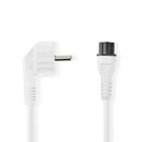 Nedis CEGP10100WT20 Voedingskabel Schuko Male Haaks - Iec-320-c5 2.0 M Wit