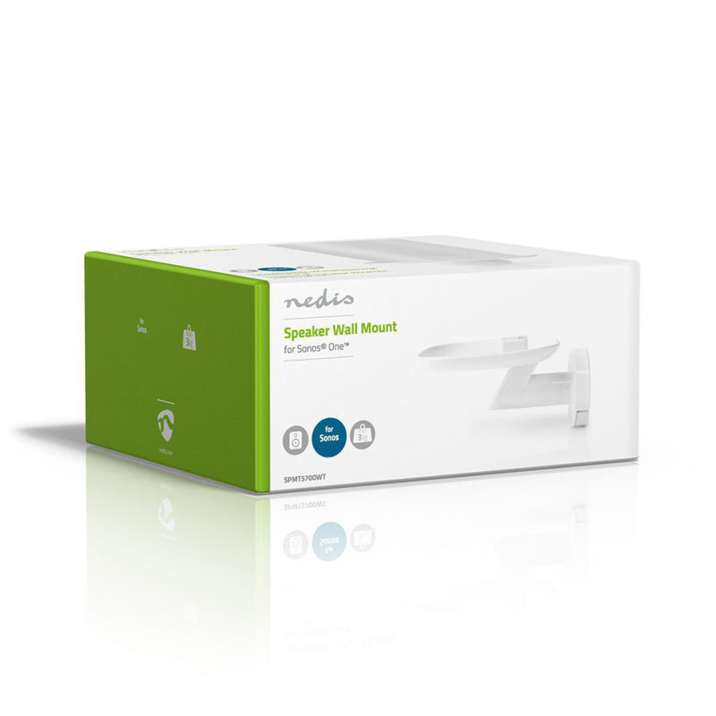 Nedis SPMT5700WT Muurbeugel Voor Speakers Voor Sonos One / Sonos® Play:1 Max. 3 Kg Vast
