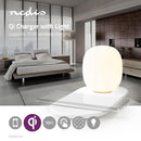 Nedis LTLQ10W1WT Led-nachtlamp Met Touch-bediening Draadloze Qi-lader Voor Smartphone 10 W