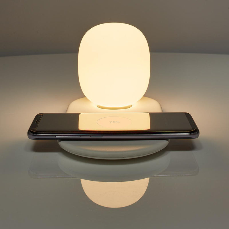 Nedis LTLQ10W1WT Led-nachtlamp Met Touch-bediening Draadloze Qi-lader Voor Smartphone 10 W
