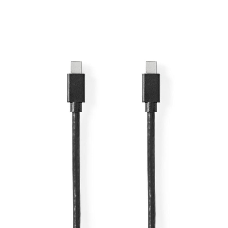 Nedis CCGB37504BK20 Mini-displayport - Mini-displayport-kabel Mini-displayport Male - Mini-displayp