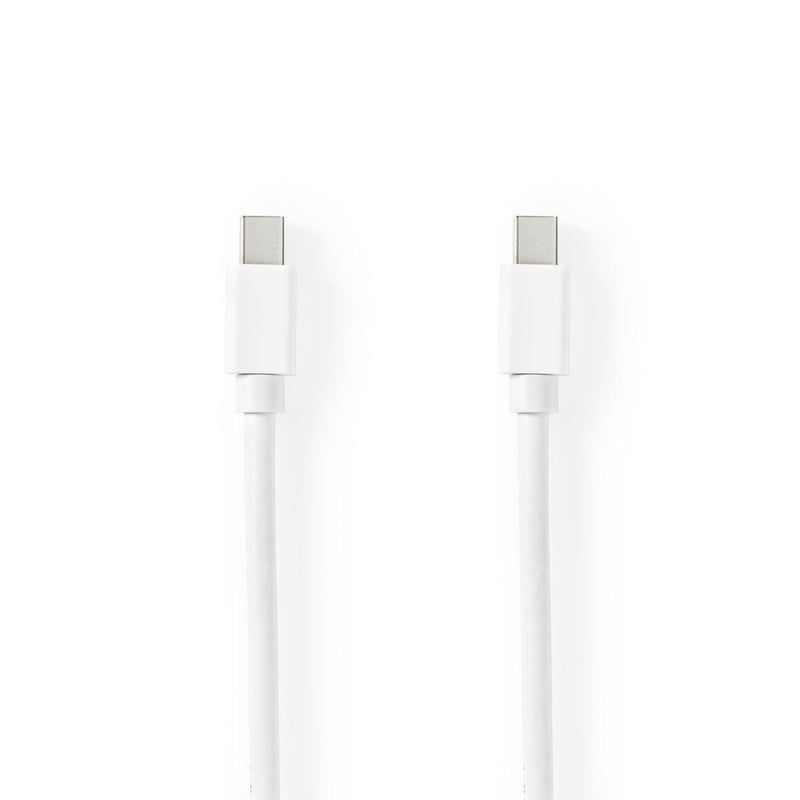 Nedis CCGB37504WT20 Mini-displayport - Mini-displayport-kabel Mini-displayport Male - Mini-displayp