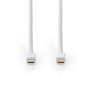 Nedis CCGP37504WT20 Mini-displayport - Mini-displayport-kabel Mini-displayport Male - Mini-displayp