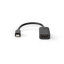 Nedis CCGP37654BK02 Mini-displayport - Hdmi&trade;-kabel 1.4 Mini-displayport Male - Hdmi&trade;-ui