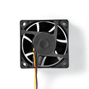 Nedis DCFAN6025BK Computerventilatordc 60 Mm 3-pins Stil