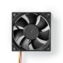 Nedis DCFAN8025BK Computerventilatordc 80 Mm 3-pin Stil