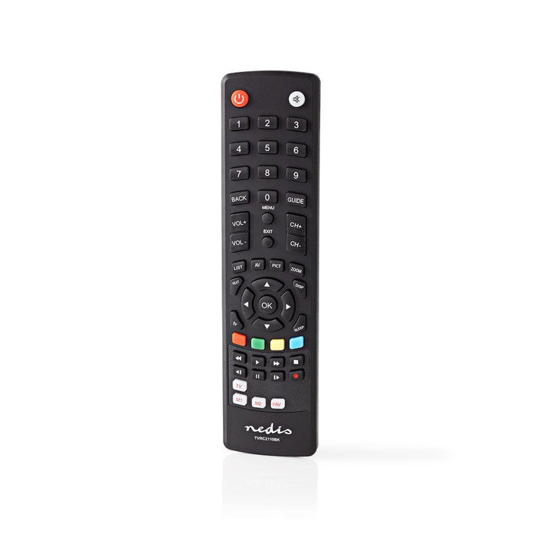 Nedis TVRC2110BK Universele Afstandsbediening Voorgeprogrammeerd Bedient 1 Apparaat