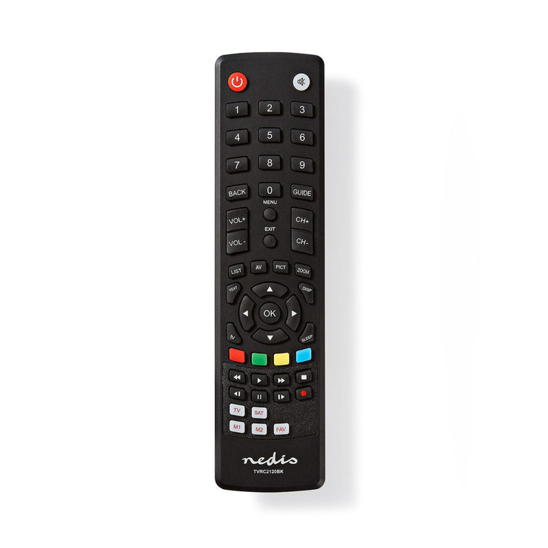 Nedis TVRC2120BK Universele Afstandsbediening Voorgeprogrammeerd Bedient 2 Apparaten