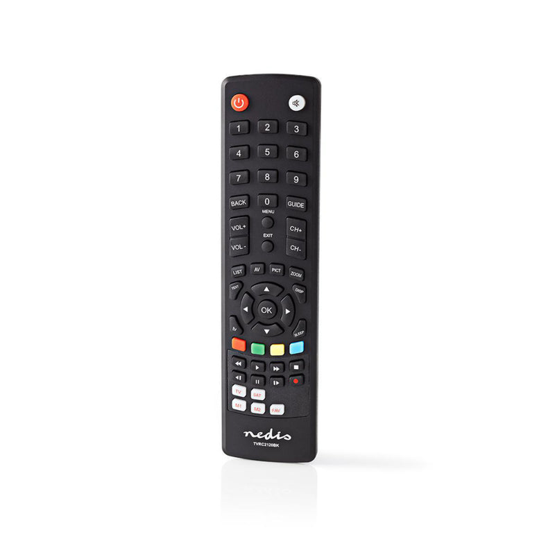 Nedis TVRC2120BK Universele Afstandsbediening Voorgeprogrammeerd Bedient 2 Apparaten
