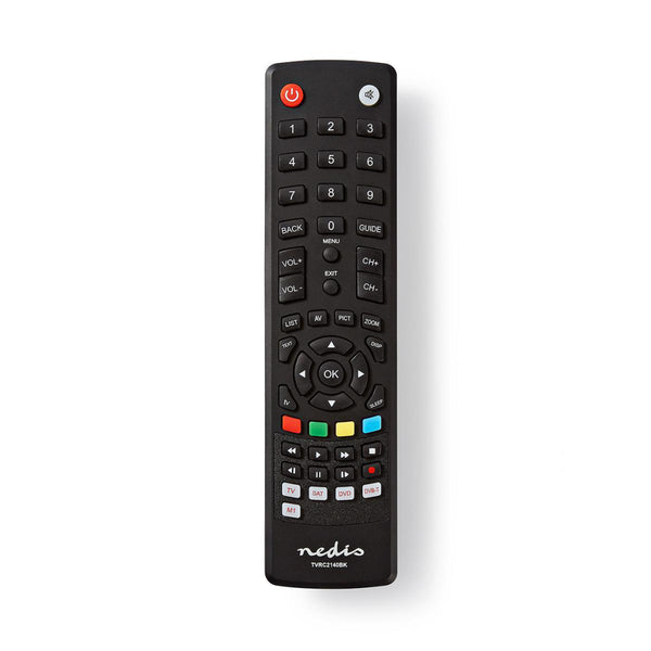 Nedis TVRC2140BK Universele Afstandsbediening Voorgeprogrammeerd Bedient 4 Apparaten