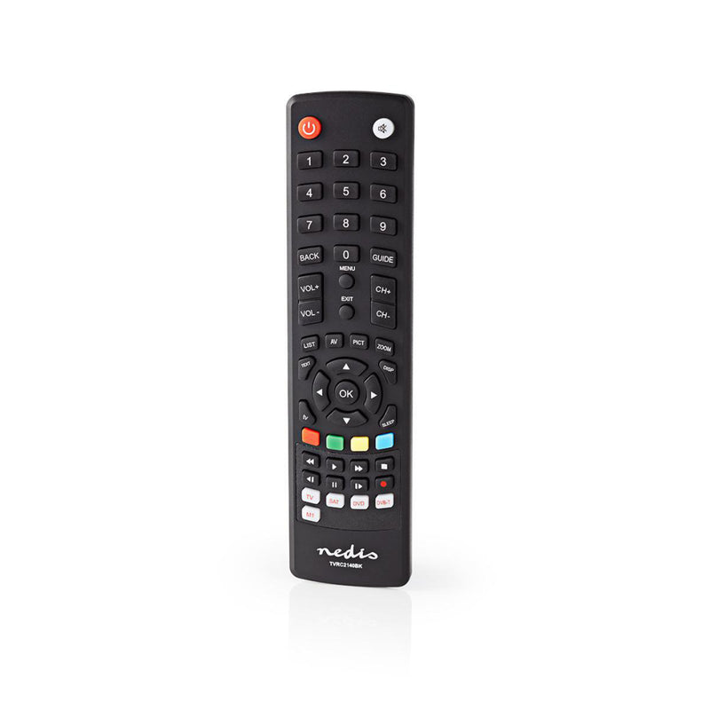 Nedis TVRC2140BK Universele Afstandsbediening Voorgeprogrammeerd Bedient 4 Apparaten