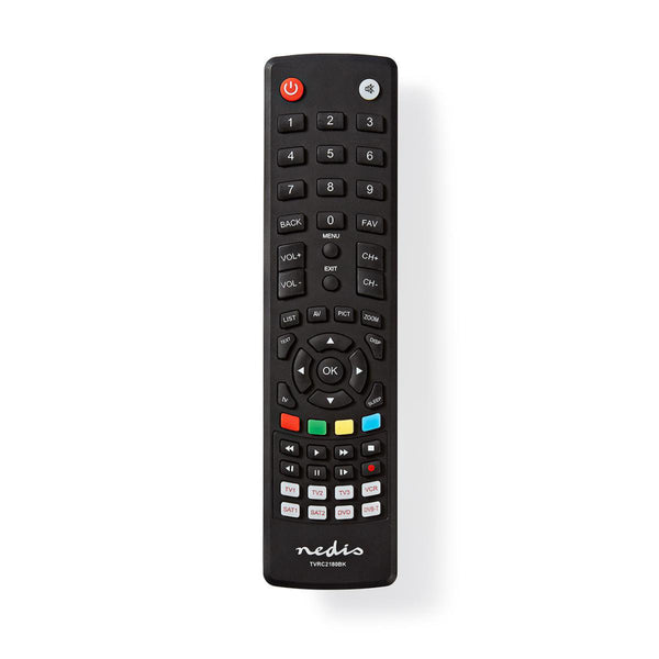Nedis TVRC2180BK Universele Afstandsbediening Voorgeprogrammeerd Bedient 8 Apparaten