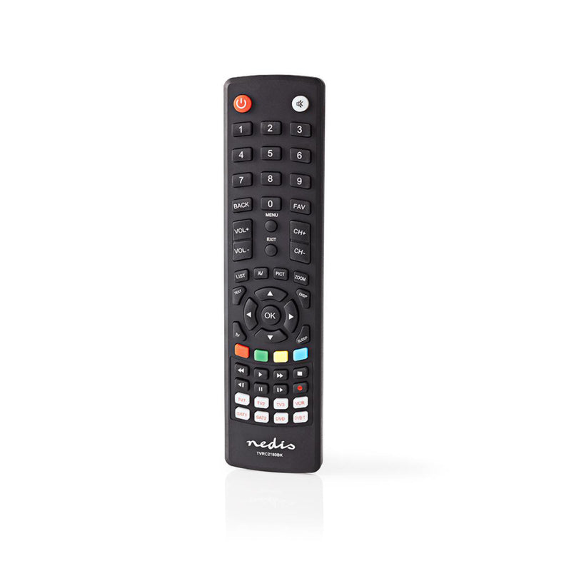 Nedis TVRC2180BK Universele Afstandsbediening Voorgeprogrammeerd Bedient 8 Apparaten