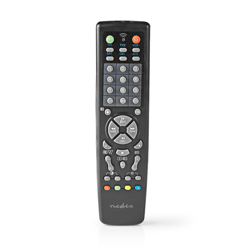 Nedis TVRC2200BK Universele Afstandsbediening Voorgeprogrammeerd Bedient 10 Apparaten