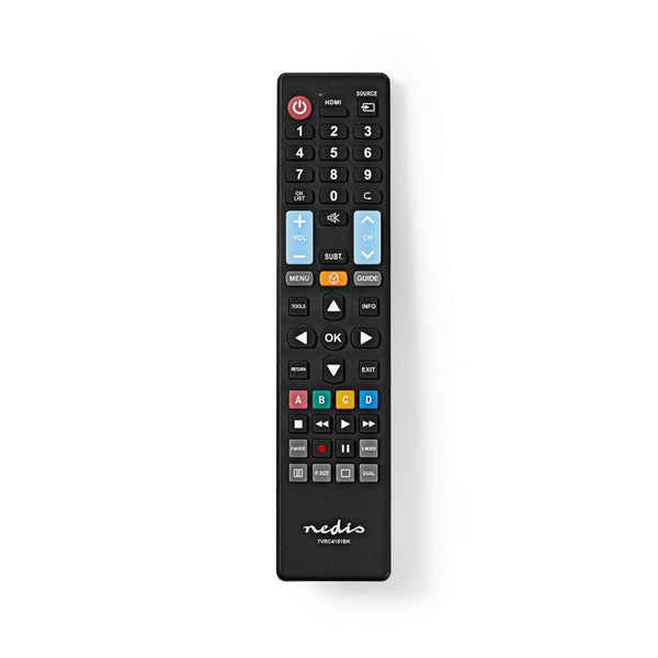 Nedis TVRC4151BK Vervangende Afstandsbediening Voorgeprogrammeerd Bedient 5 Apparaten