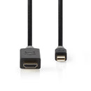 Nedis CCBW37604AT20 Mini-displayport - Hdmi&trade;-kabel 1.4 Mini-displayport Male - Hdmi&trade; Ma