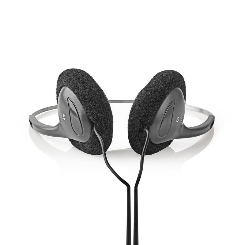 Nedis HPWD1102BK Koptelefoon Met Draad 6,0 M Ronde Kabel On-ear Zwart