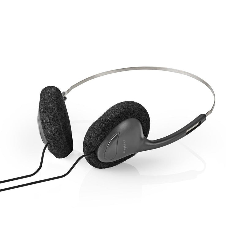 Nedis HPWD1102BK Koptelefoon Met Draad 6,0 M Ronde Kabel On-ear Zwart