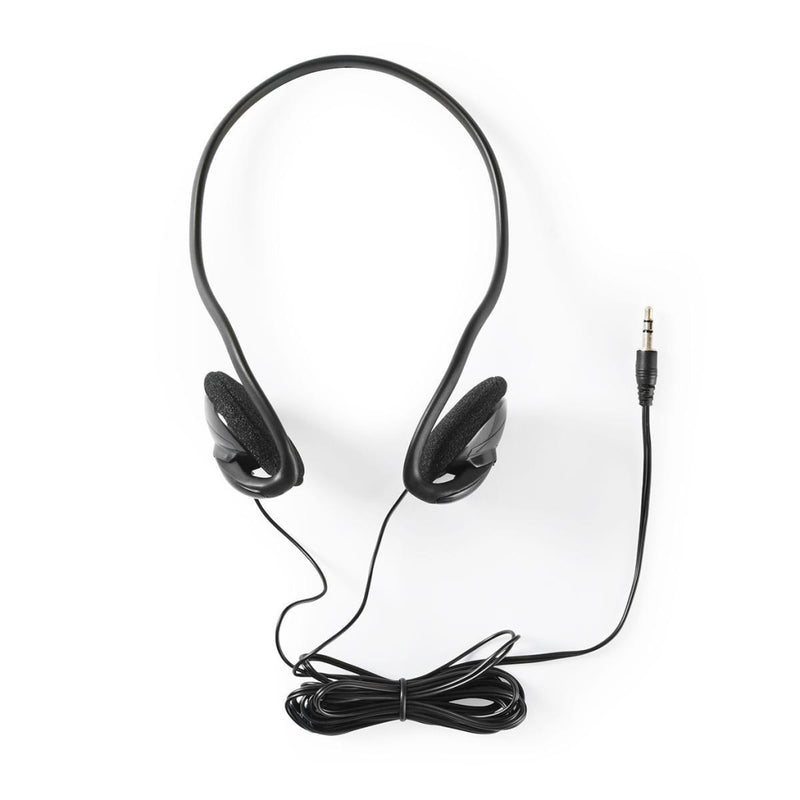 Nedis HPWD1105BK Bedrade Koptelefoon Ronde Kabel 2,1 M On-ear Zwart