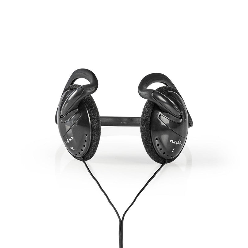 Nedis HPWD1105BK Bedrade Koptelefoon Ronde Kabel 2,1 M On-ear Zwart