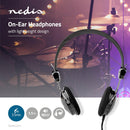 Nedis HPWD1104BK Bedrade Koptelefoon 1,1 M Ronde Kabel On-ear Opvouwbaar Zwart