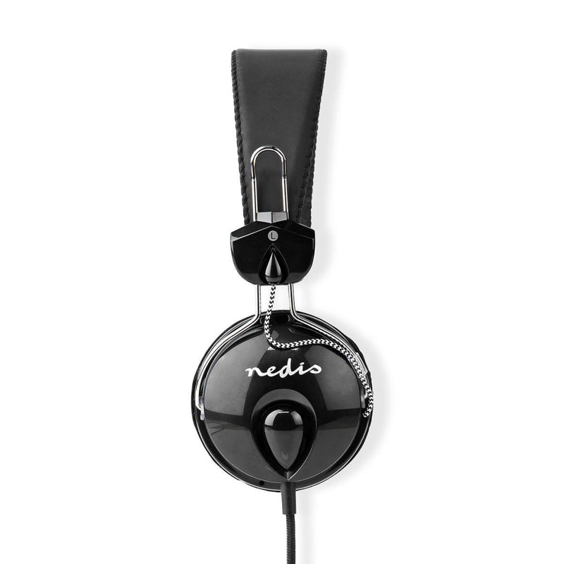 Nedis HPWD1104BK Bedrade Koptelefoon 1,1 M Ronde Kabel On-ear Opvouwbaar Zwart