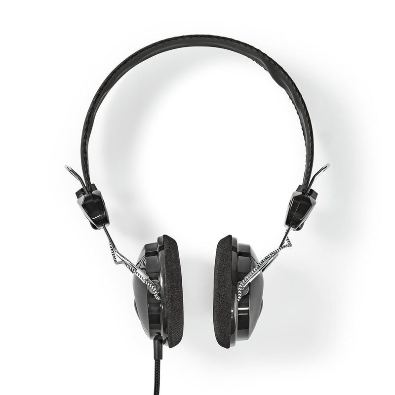 Nedis HPWD1104BK Bedrade Koptelefoon 1,1 M Ronde Kabel On-ear Opvouwbaar Zwart