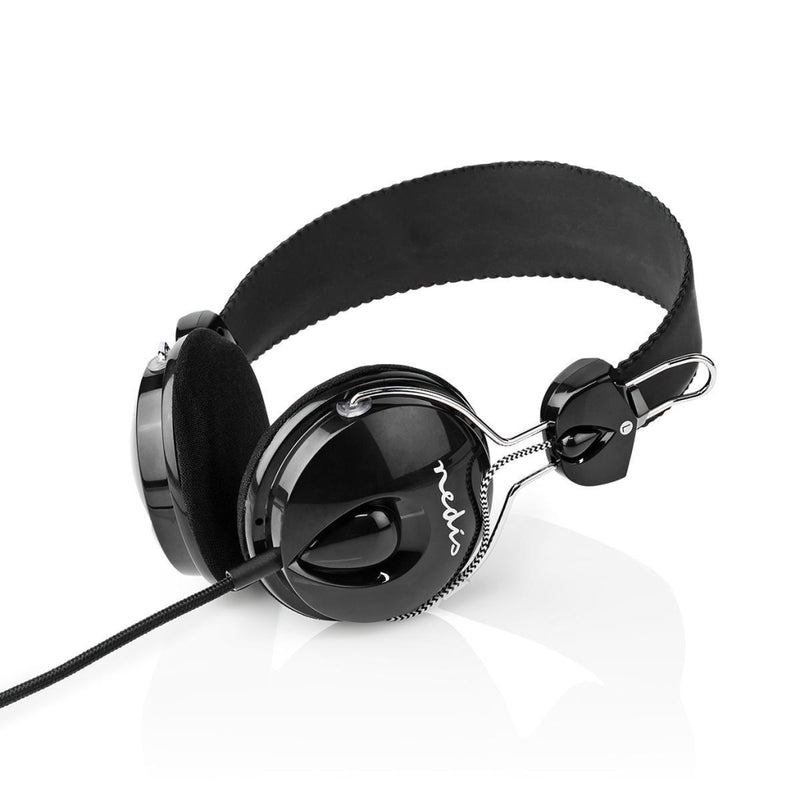 Nedis HPWD1104BK Bedrade Koptelefoon 1,1 M Ronde Kabel On-ear Opvouwbaar Zwart