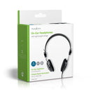 Nedis HPWD1104BK Bedrade Koptelefoon 1,1 M Ronde Kabel On-ear Opvouwbaar Zwart