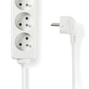 Nedis EXSO415E1WT Stekkerdoos France / Type-e (cee 7/6) 4-wegs 1.50 M 3680 W 16 A Soort Aarding: Aa