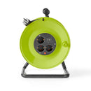 Nedis PECCR50UFGN Kabelhaspel 50.0 M 3x 1.5 Mm² Thermische Beveiliging Schuko & Usb