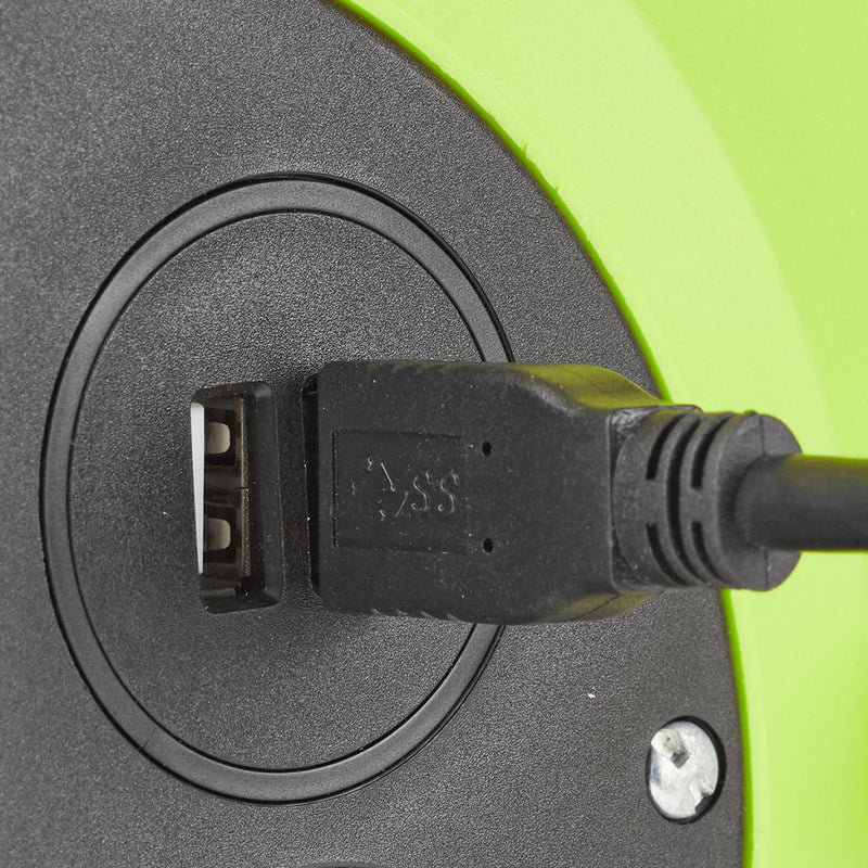 Nedis PECCR50UFGN Kabelhaspel 50.0 M 3x 1.5 Mm² Thermische Beveiliging Schuko & Usb