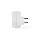 Nedis PSSPL202SEWT Stopcontact-splitter France / Type-e (cee 7/6) 250 V Ac 50 Hz Stroomkabel Zijde