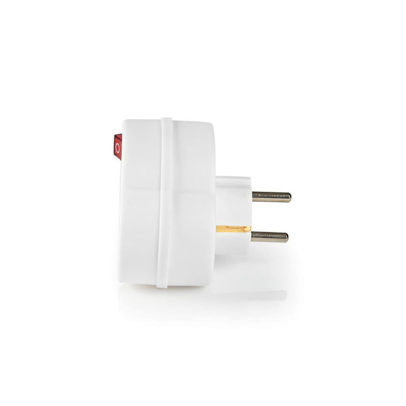 Nedis PSSPL202SFWT Stopcontactsplitter 2-wegs Aan/uit Wit