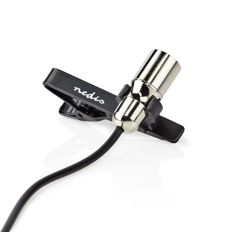 Nedis MICCJ105BK Bedrade Microfoon Clip-on Lavalier 3,5 Mm Metaal