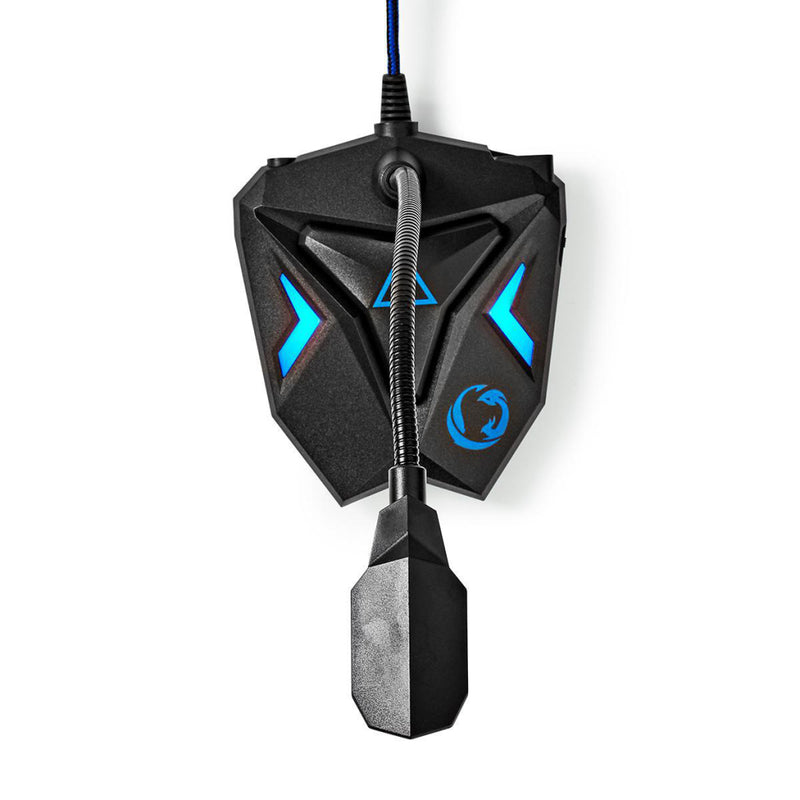 Nedis GMICGU100BK Desktop Gaming-microfoon Flexibele Nek Usb Mute-knop 3,5 Mm Stereo-audioconnector