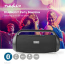 Nedis SPBB320BK Party-boombox 6 Uur Speeltijd Bluetooth® Tws Handvat Zwart