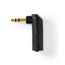 Nedis CABW22975AT Stereo-audioadapter 3,5 Mm Male - 3,5 Mm Female 90&deg; Gehoekt 3-polig Antraciet