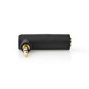 Nedis CABW22975AT Stereo-audioadapter 3,5 Mm Male - 3,5 Mm Female 90&deg; Gehoekt 3-polig Antraciet