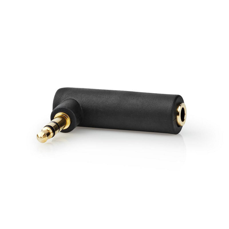 Nedis CABW22975AT Stereo-audioadapter 3,5 Mm Male - 3,5 Mm Female 90&deg; Gehoekt 3-polig Antraciet