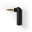 Nedis CABW22980AT Stereo-audioadapter 3,5 Mm Male - 3,5 Mm Female 90&deg; Gehoekt 4-polig Antraciet