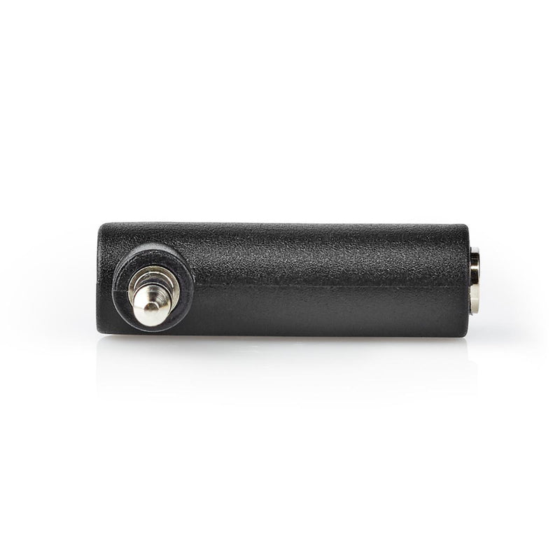 Nedis CAGP22975BK Stereo-audioadapter 3,5 Mm Male - 3,5 Mm Female 90&deg; Gehoekt 3-polig 10 St Zwa