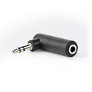 Nedis CAGP22975BK Stereo-audioadapter 3,5 Mm Male - 3,5 Mm Female 90&deg; Gehoekt 3-polig 10 St Zwa
