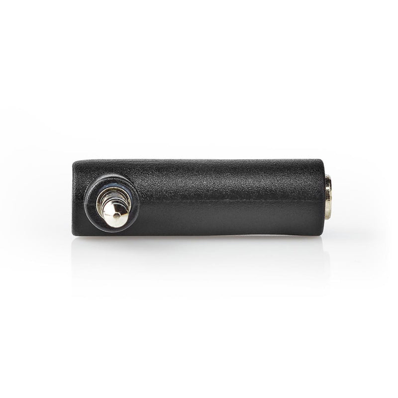 Nedis CAGB22980BK Stereo-audioadapter 3,5 Mm Male - 3,5 Mm Female 90&deg; Gehoekt 4-polig Zwart
