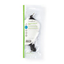 Nedis CAGP22980BK Stereo-audioadapter 3,5 Mm Male - 3,5 Mm Female 90&deg; Gehoekt 4-polig 10 St Zwa