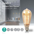 Nedis LBRDE27ST64AR Retro Deco St64 E27 4 W 120 Lm 1800 K